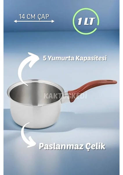 14 Cm Paslanmaz Çelik Kaçerola | Sütlük | Mini Yumurta Haşlama Tavası modelleri