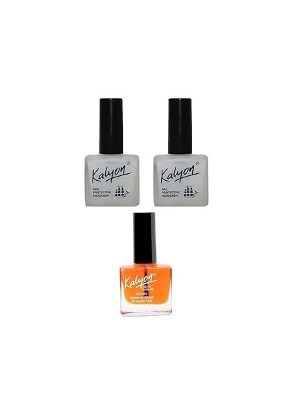 Kalyon Tırnak Sertleştirici 2 Adet + Tırnak Bakım Yağı 1 Adet 3'lü Set