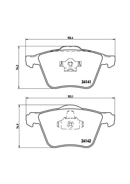 Ön Balata Volvo XC90 2.5t 02 D5 02 T6 02 D5 V8 05 D5 09 3.2 06