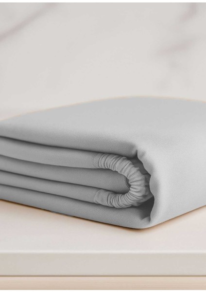 Çift Kişilik Düz Penye &#37;100 Pamuklu Lastikli Çarşaf 180X200 Newsheet Gri modelleri