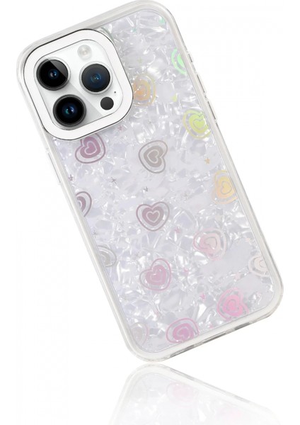 Apple iPhone 15 Pro Max Lumi Desenli Kapak - Beyaz fırsatları