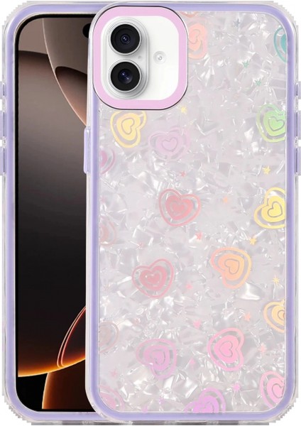 Apple iPhone 16 Lumi Desenli Kapak - Mor