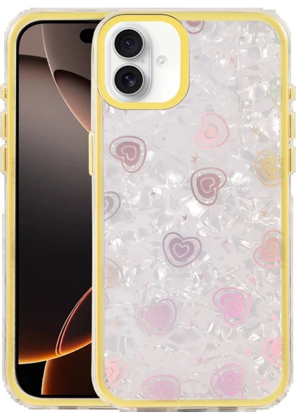 Apple iPhone 16 Lumi Desenli Kapak - Sarı