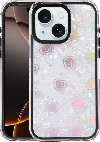 Apple iPhone 15 Lumi Desenli Kapak - Siyah