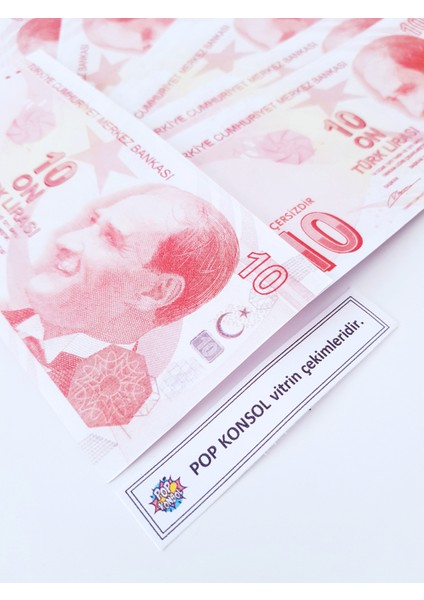 100 Adet 10 Tl Geçersiz Yazılı Para Düğün Nikah Film Parti Şaka Malzemesi fiyatları