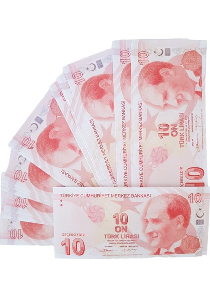 300 Adet 10 Tl Geçersiz Yazılı Para Düğün Nikah Film Parti Şaka Malzemesi