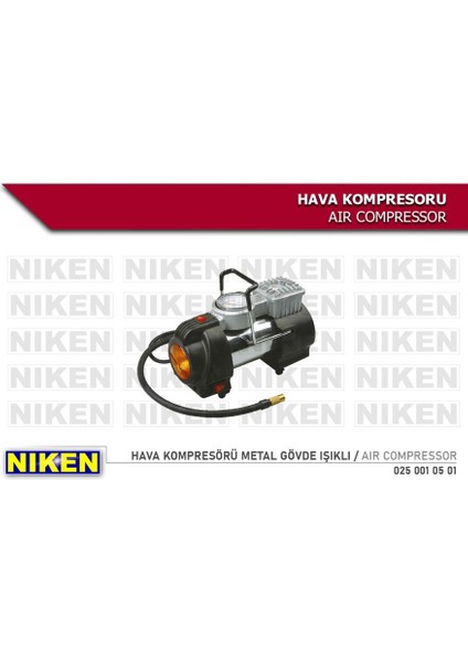 Hava Kompresörü Metal Gövde Işıklı