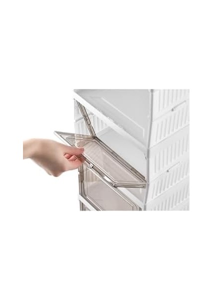 6 Katlı, Katlanabilir Ayakkabılık, Taşınabilir Çok Amaçlı, Geniş, Katlanabilir Dolap ve Raf, Katlanır Taşınabilir Premium Portatif Organizer Ayakkabılık (25,5cm x 34,5cm x 105,5CM) (Beyaz) modelleri