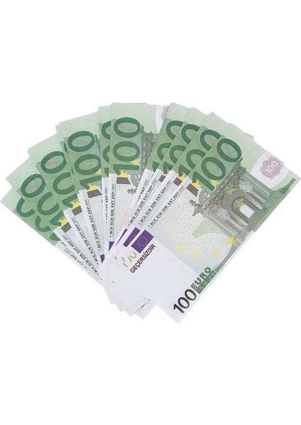 200 Adet 100 Euro Geçersiz Yazılı Para Düğün Nikah Film Parti Şaka Malzemesi