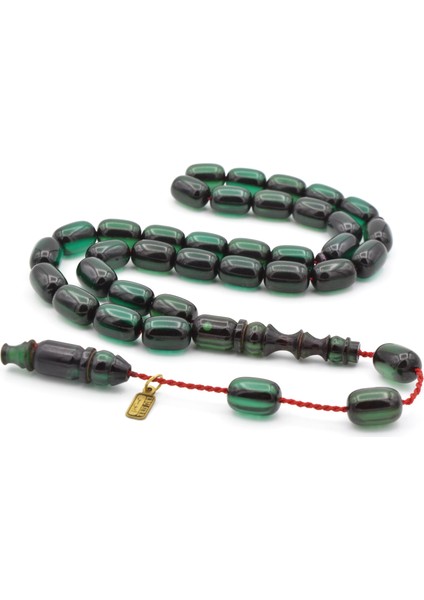 Ebu Sırr Imzalı Kapsül Kesim Petrol Mavisi Katalin Tesbih