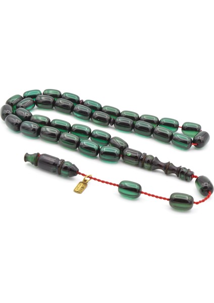 Ebu Sırr Imzalı Kapsül Kesim Petrol Mavisi Katalin Tesbih fiyatları