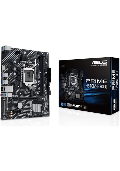 Prıme H510M-F R3.0 Intel H470 LGA1200 Ddr4 3200 HDMI M2 Usb3.2 Matx Anakart - 5x Koruma Iıı, Q-Design, Crashfree Bıos 3