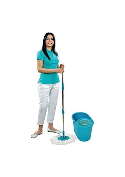 Fix Mop Set Pratik Temizlik Seti Sıkma Sistemli Döner Başlıklı modelleri