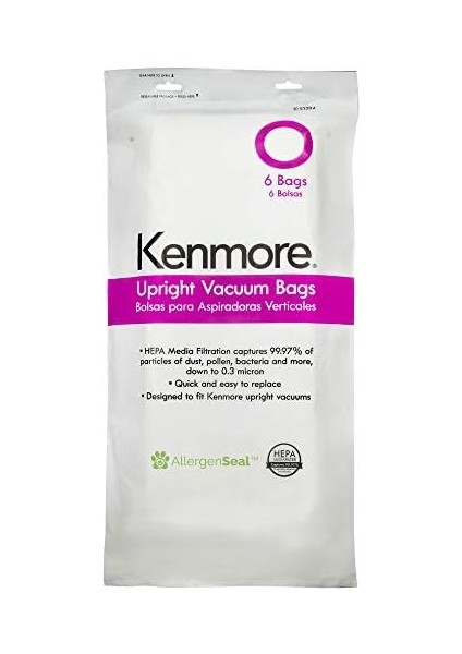 53294 Style O Hepa Cloth Vacuum Bags For Upright Vacuum Cleaners 6 Pack fiyatları