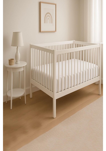 2 Adet 70 x 120 x 20 cm Anne Yanı Lastikli Penye Kumaş Bebek Çarşafı fırsatları