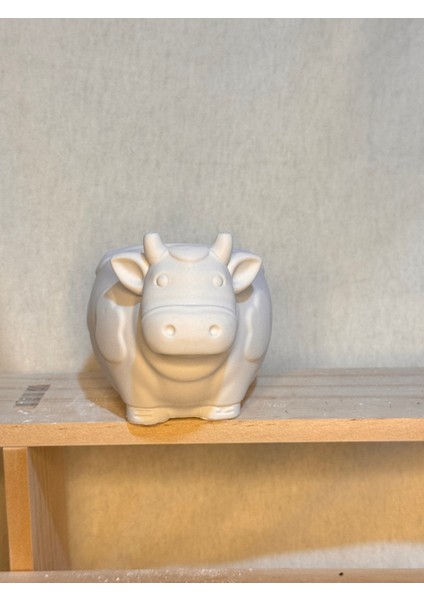 Boyanabilir Inek Seramik Saksı – Güçlendirilmiş Seramik Obje, Dekoratif ve Hobi Için Uygun modelleri