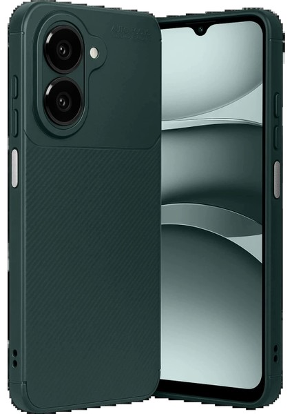 Samsung Galaxy A07 Auto Focus Karbon Kapak - Koyu Yeşil fırsatları