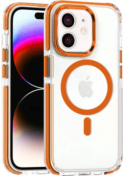iPhone 11 Bella Magsafe Kapak - Turuncu