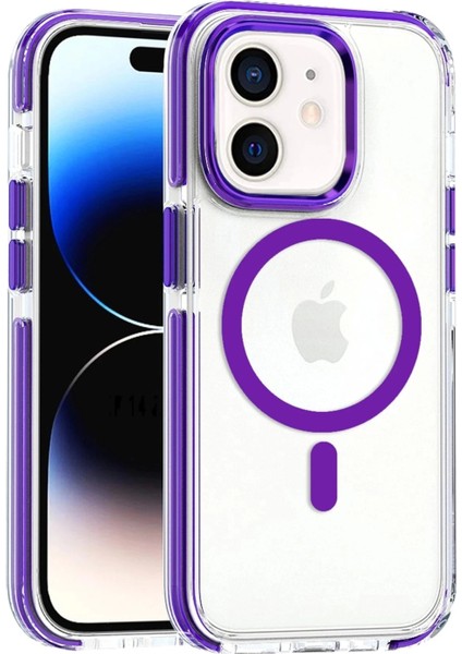 iPhone 11 Bella Magsafe Kapak - Derin Mor