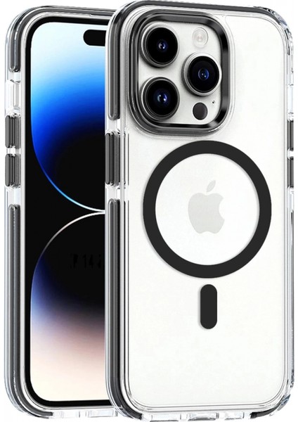 iPhone 15 Pro Max Bella Magsafe Kapak - Siyah