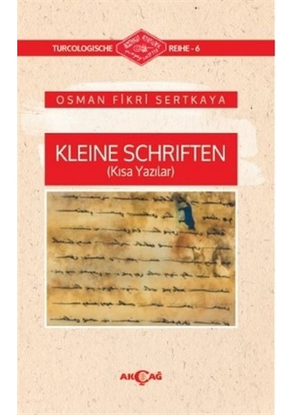 Kleine Schriften (Kısa Yazılar)