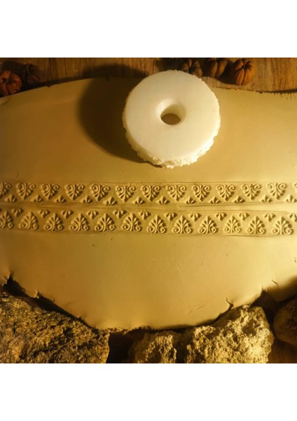 1,5 cm Desen 5 cm Çap Doku Rulosu-Doku Kil Tekerleği 6 fiyatları