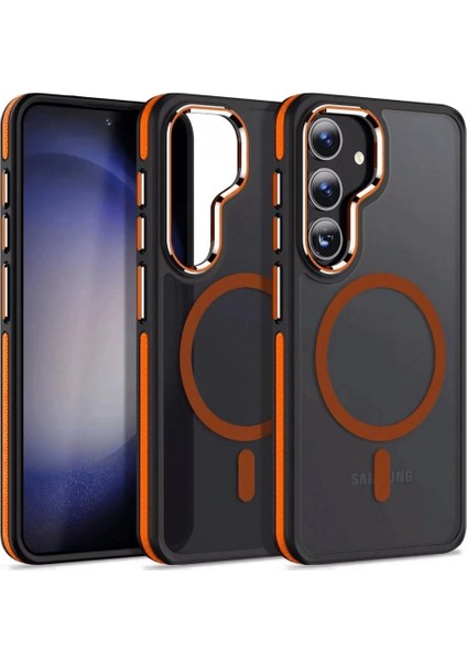 Samsung Galaxy S24 Winner Magsafe Kapak - Turuncu