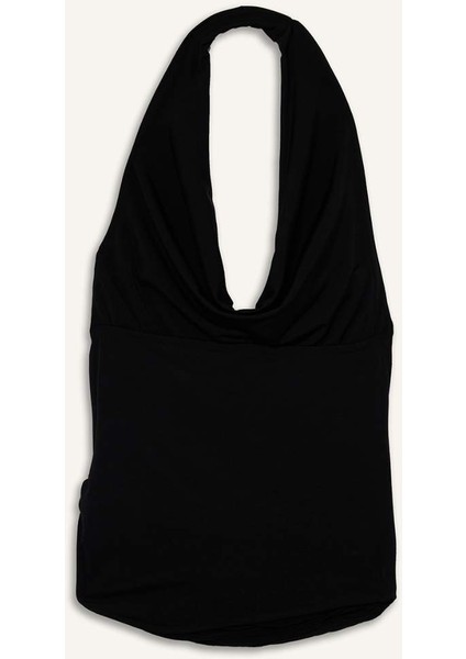 Regular Fit Halter Yaka Toka Detaylı Bluz G0468AX25AU modelleri