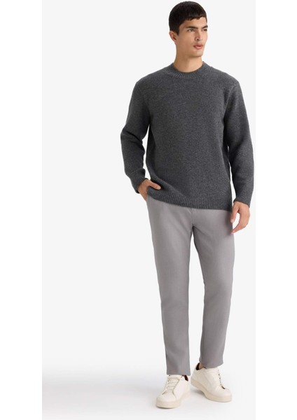 Relax Fit Bisiklet Yaka Triko Kazak E8390AX25CW fiyatları