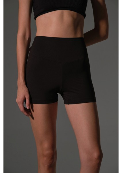 Yüksek Bel Toparlayıcı Esnek Kumaş, Kadın Spor Taytı 10 cm Comfortlux High Rise Hot Pants fiyatları