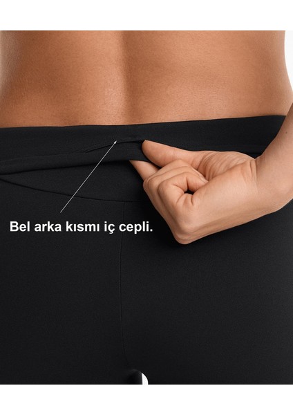 Yüksek Bel Toparlayıcı Esnek Kumaş, Kadın Spor Taytı 10 cm Comfortlux High Rise Hot Pants indirimleri