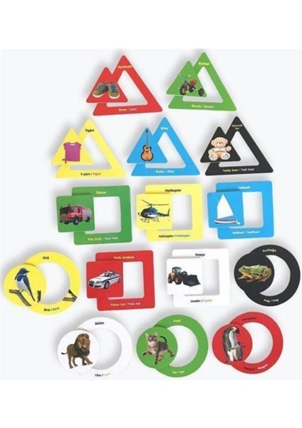 Bebeğim Öğreniyor Tak-Çıkar Kartlarım 12-24 Ay Bebekler için Eğitici Kitap ve Kart Seti