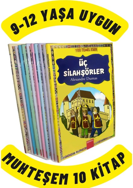 9-12 Yaş Çocuklar İçin Okumayı Sevdiren 100 Temel Eser Kitap Seti – Anonim Yazarlar fırsatları