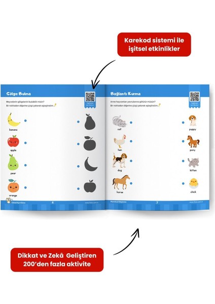3-5 Yaş Dikkat ve Zeka Geliştirme Kitap Seti – Etkinliklerle Çocukların Zihinsel Becerilerini Güçlendirme