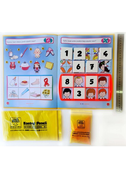 3-6 Yaş Okul Öncesi Dikkat ve Zeka Geliştirme Seti – Ciltli, Büyük Boy, 100 Sayfa Türkçe Eğitim Kitabı