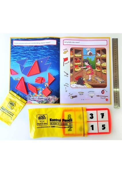 3-6 Yaş Okul Öncesi Dikkat ve Zeka Geliştirme Seti – Ciltli, Büyük Boy, 100 Sayfa Türkçe Eğitim Kitabı