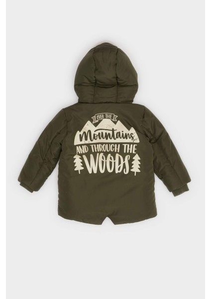 Erkek Bebek Su Geçirmez Kapüşonlu Pelüş Astar Fermuarlı Mont A2843A525WN modelleri