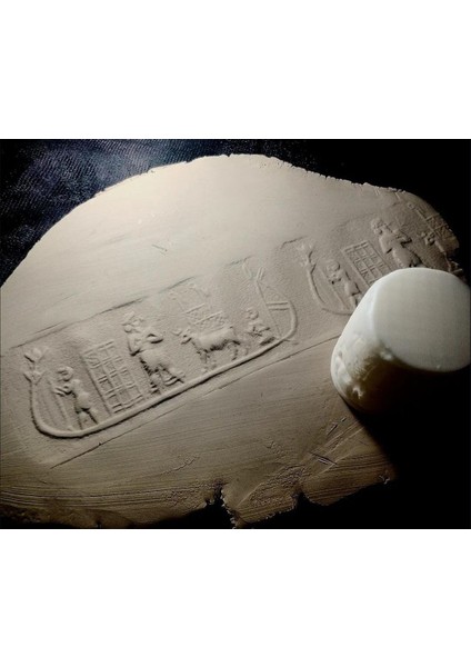 8 cm Seramik, Polimer Kil Antik Silindir Mühür Desen Oklavası fiyatları