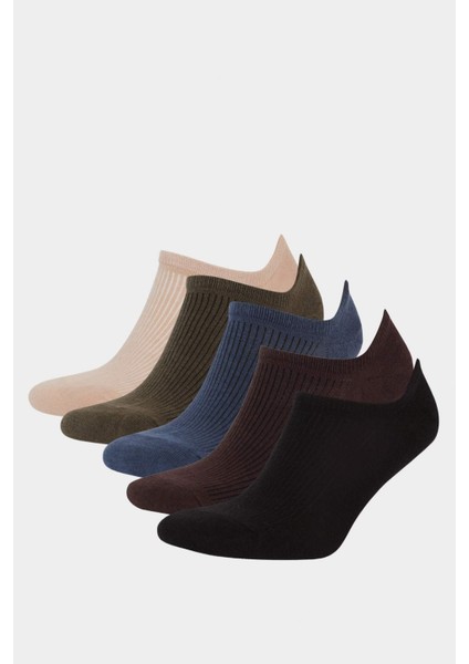 Erkek 5'li Pamuklu Sneaker Çorap F5326AXNS