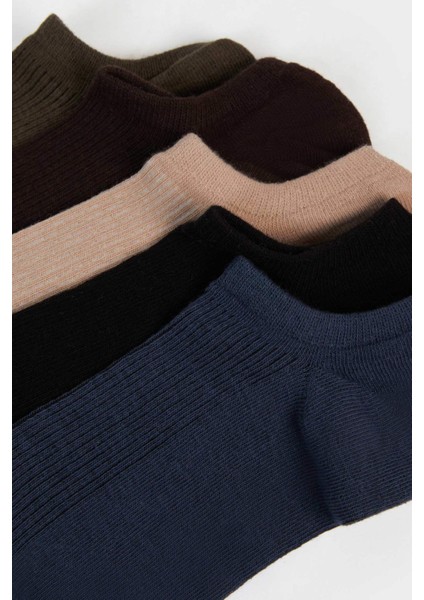 Erkek 5'li Pamuklu Sneaker Çorap F5326AXNS