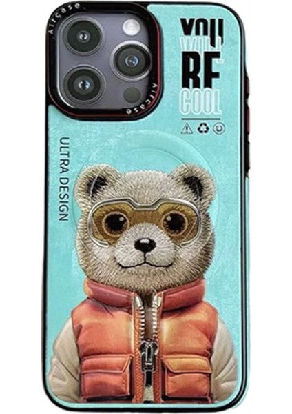 iPhone 14 Pro Max Fun Magsafe Kapak - Turkuaz