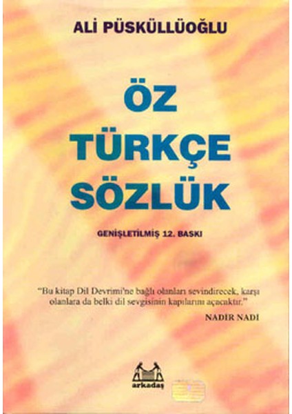 Öz Türkçe Sözlük