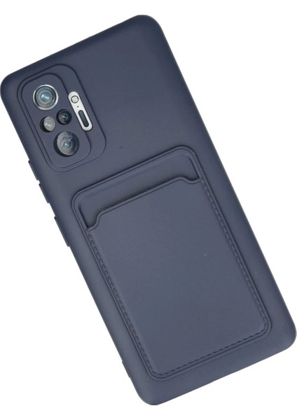 Xiaomi Redmi Note 10 Pro Kılıf Kelvin Kartvizitli Silikon - Lacivert modelleri