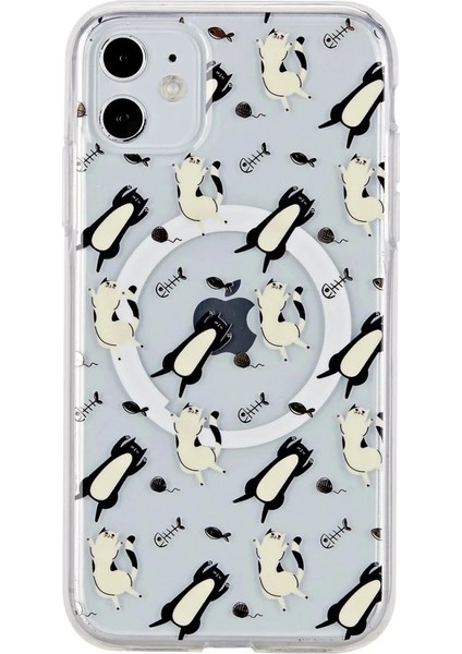 iPhone 11 Tanya Magsafe Kapak - Desen 4