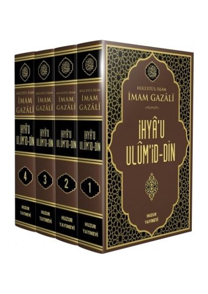 Ihya’u Ulüm’id-Din - 4 Kitap Takım Kutulu Huzur Yayınları