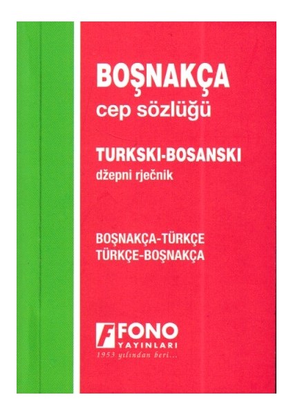 Boşnakça Cep Sözlüğü Boşnakça Türkçe Türkçe Boşnakça