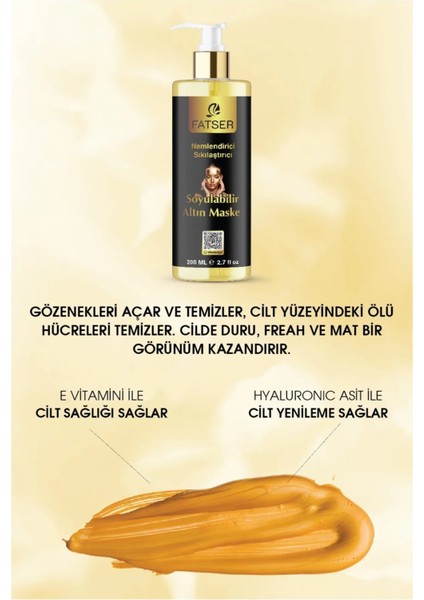 Soyulabilr Altın Maskesi Collagen Içerikli Beyazlatıcı Özellikli 200 ml