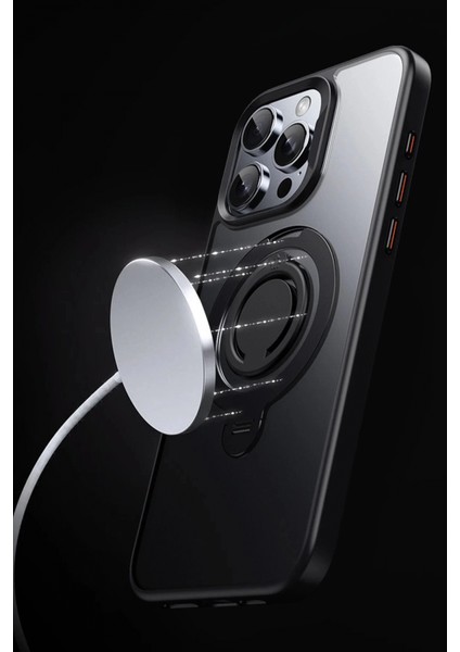 iPhone 16 Avatar 360 Dönen Magsafe Kapak - Lacivert modelleri