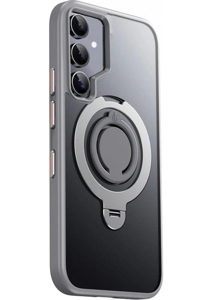 Samsung Galaxy S24 Avatar 360 Dönen Magsafe Kapak - Titan Gri