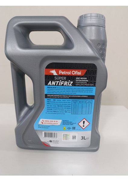 Süper Antifriz 3 Lt x 4 Adet ( 8.ay 2025 Üretim) fiyatları